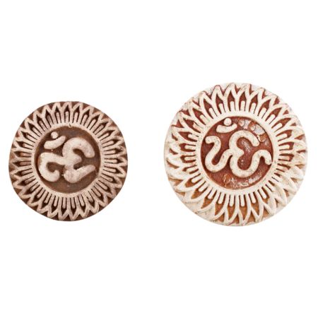 Set of 2 Piece New Mix Wooden Printing Block